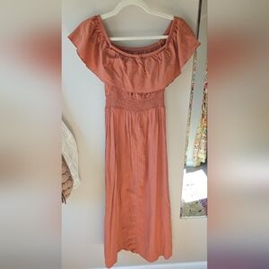 Old Navy Strapless Terracotta Dress